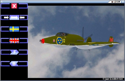 Saab J21B Fighter 3D